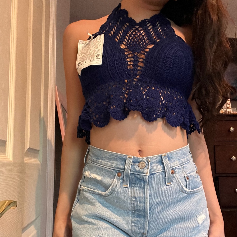 Gypsy rose handmade crochet halter top